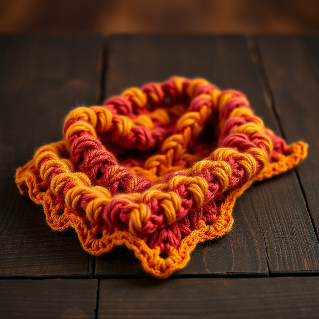 Autumn Cascade V Stitch Crochet Scarf Free Pattern