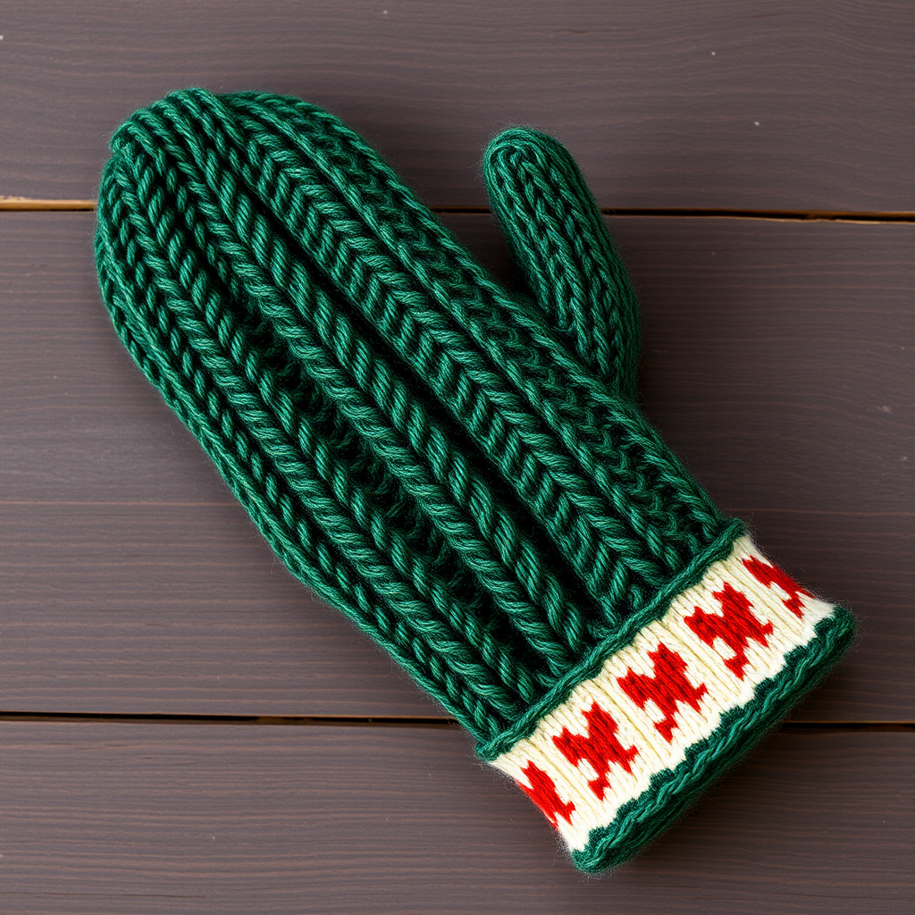 Frostfire Nordic Mittens Free Pattern – Knit with Lush Cables and Fair Isle