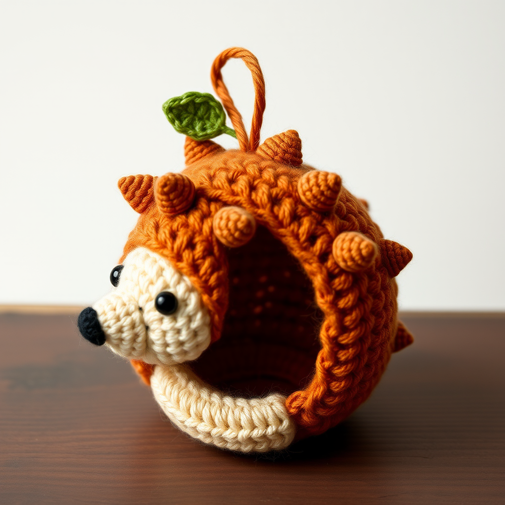 Cinnamon Swirl Hedgehog Ornaments Free Crochet Pattern