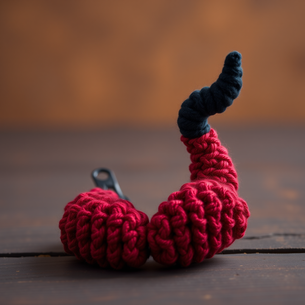 Ember & Ash Devil Horn Hair Clips Free Crochet Pattern