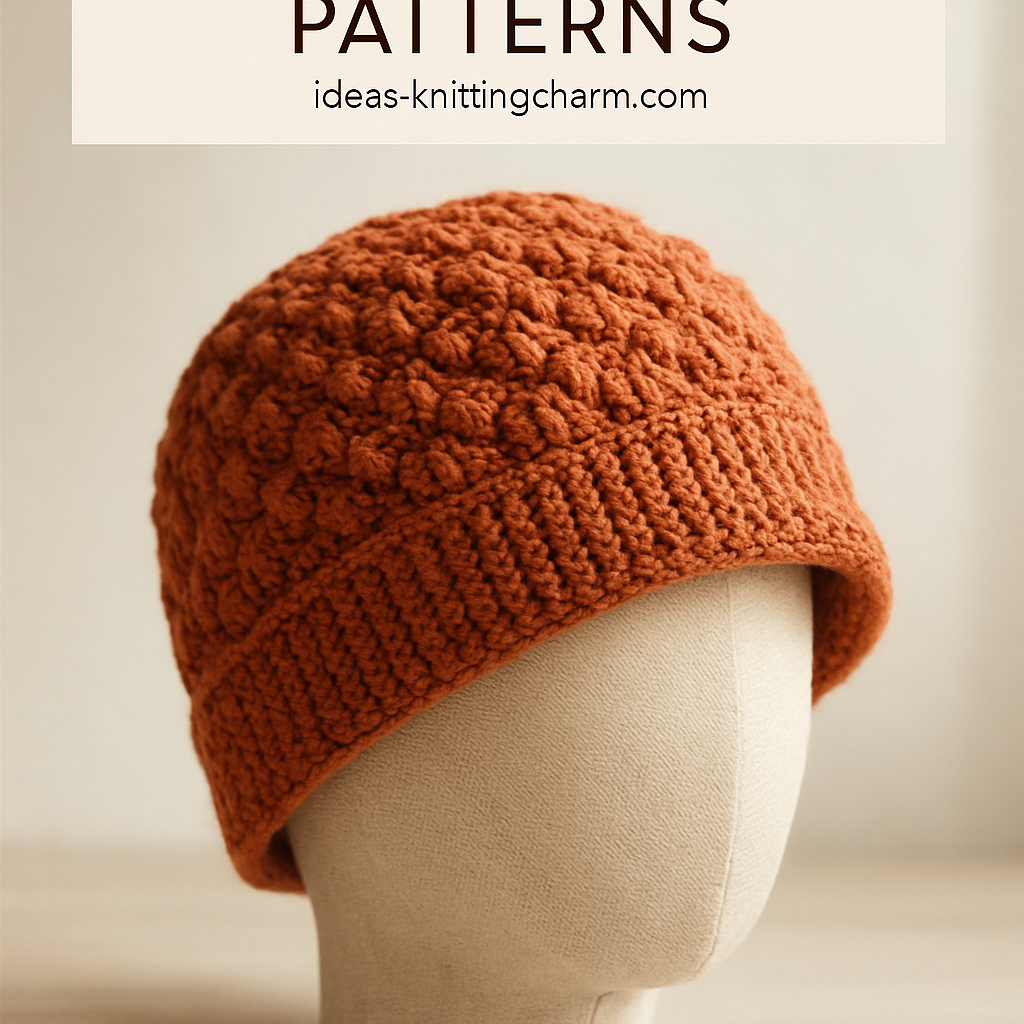 Crochet Cozy Textured Pumpkin Hat Free Pattern