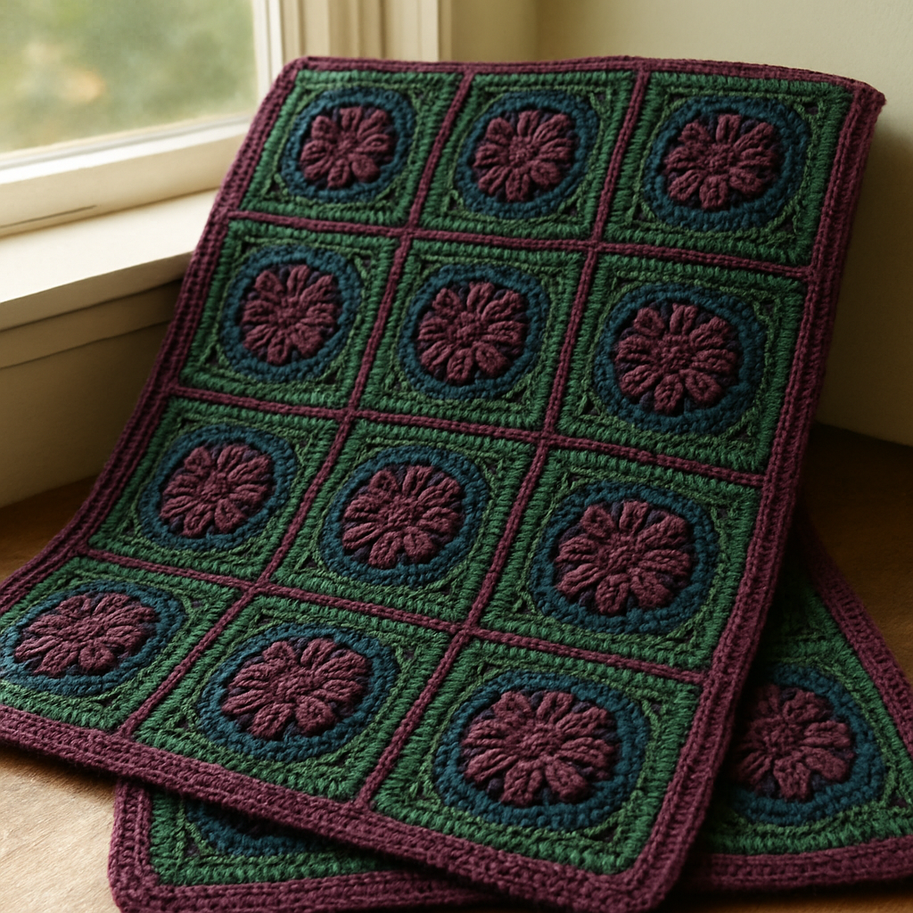 Moody Y2K Floral Baby Blanket - Free Pattern