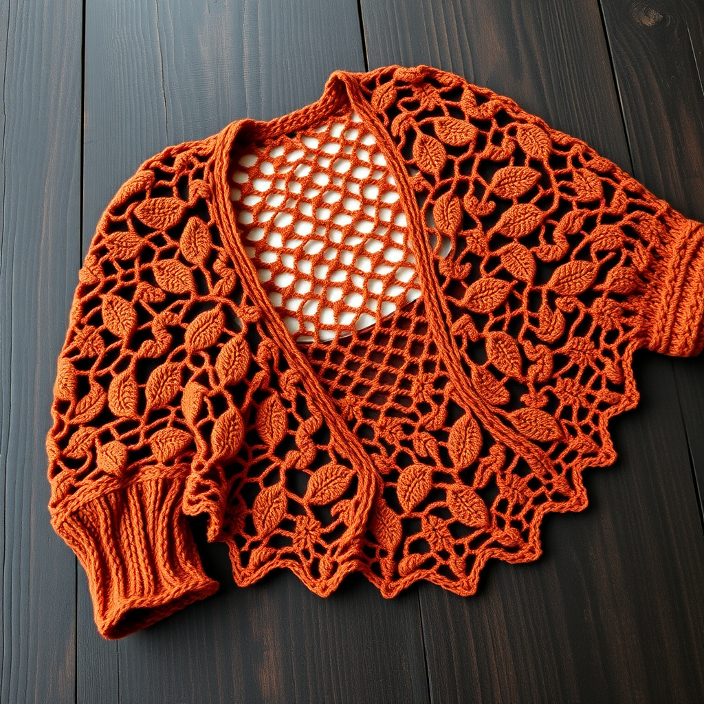 The Whispering Willow Lace Shrug Free Pattern – A Crocheted Breeze Through Autumn Leaves