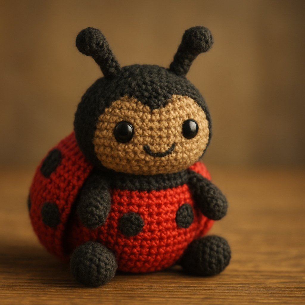 Charming Cuddlebug: A Delightful Crochet Ladybug Toy