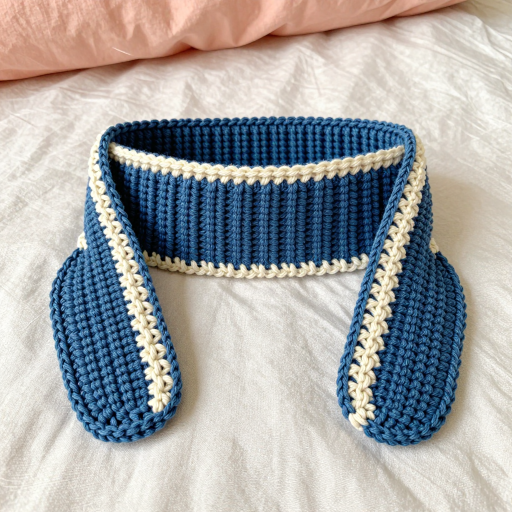 Ribbed Ear-Warmer Headband Hat: Free Crochet Pattern for Small Dogs