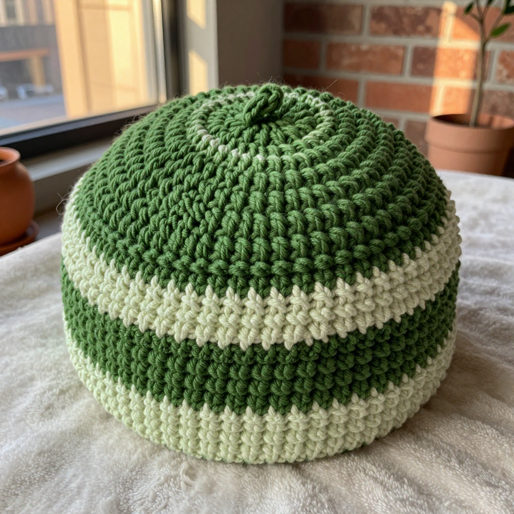 Lichen Toned Beret Free Crochet Pattern