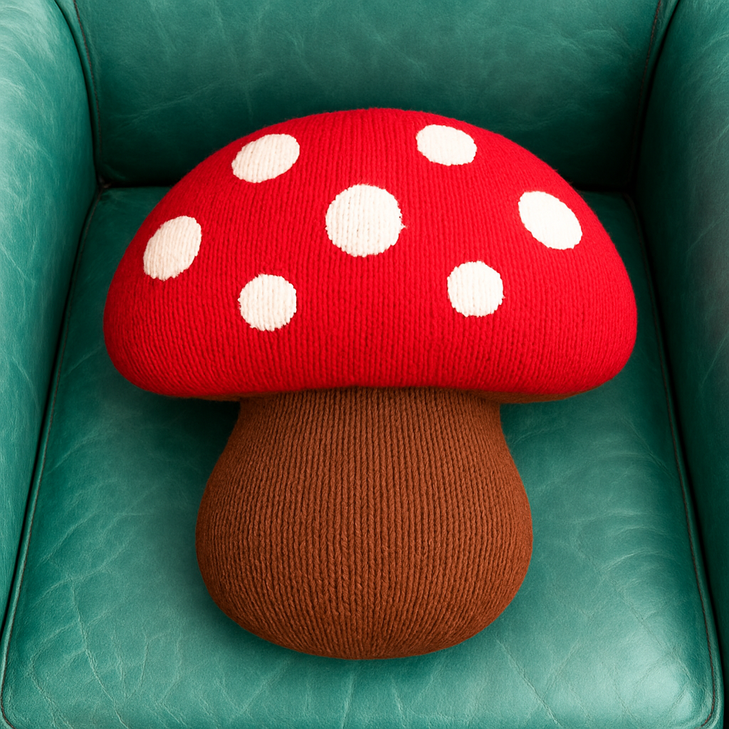 Enchanted Forest Toadstool Pillow Free Pattern