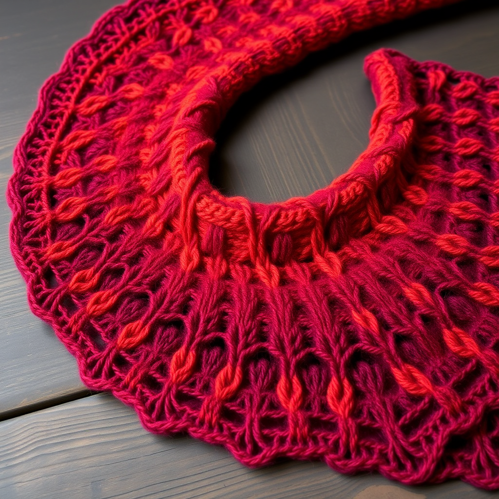 Emberfall Crescent Shawl Free Pattern – Knit a Smoldering Sunset Wrap