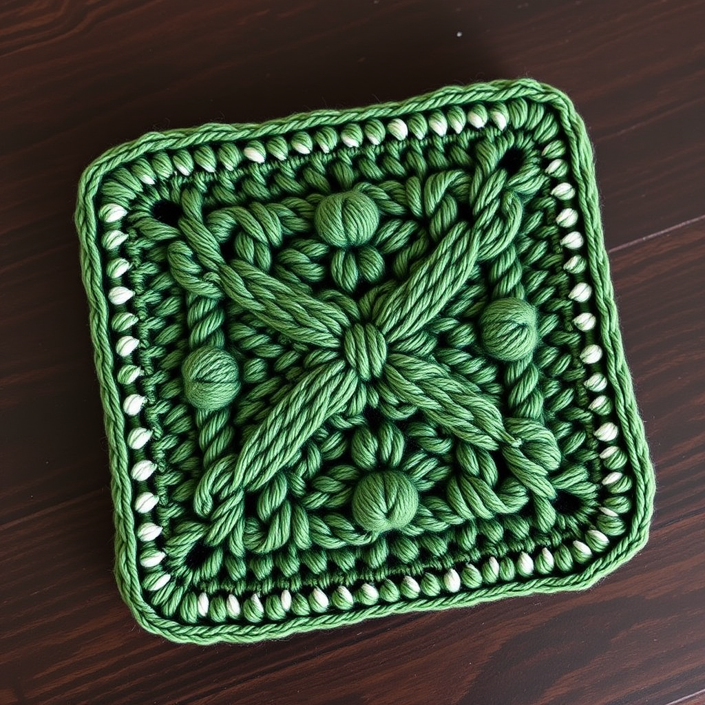 Whispering Pines Forest Coaster Set Free Pattern – Knit a Woodland Haven