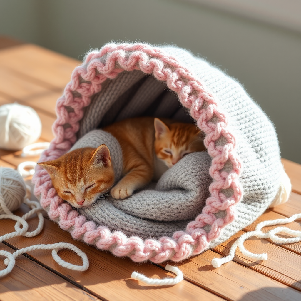 The Cozy Kitten Cocoon Free Pattern