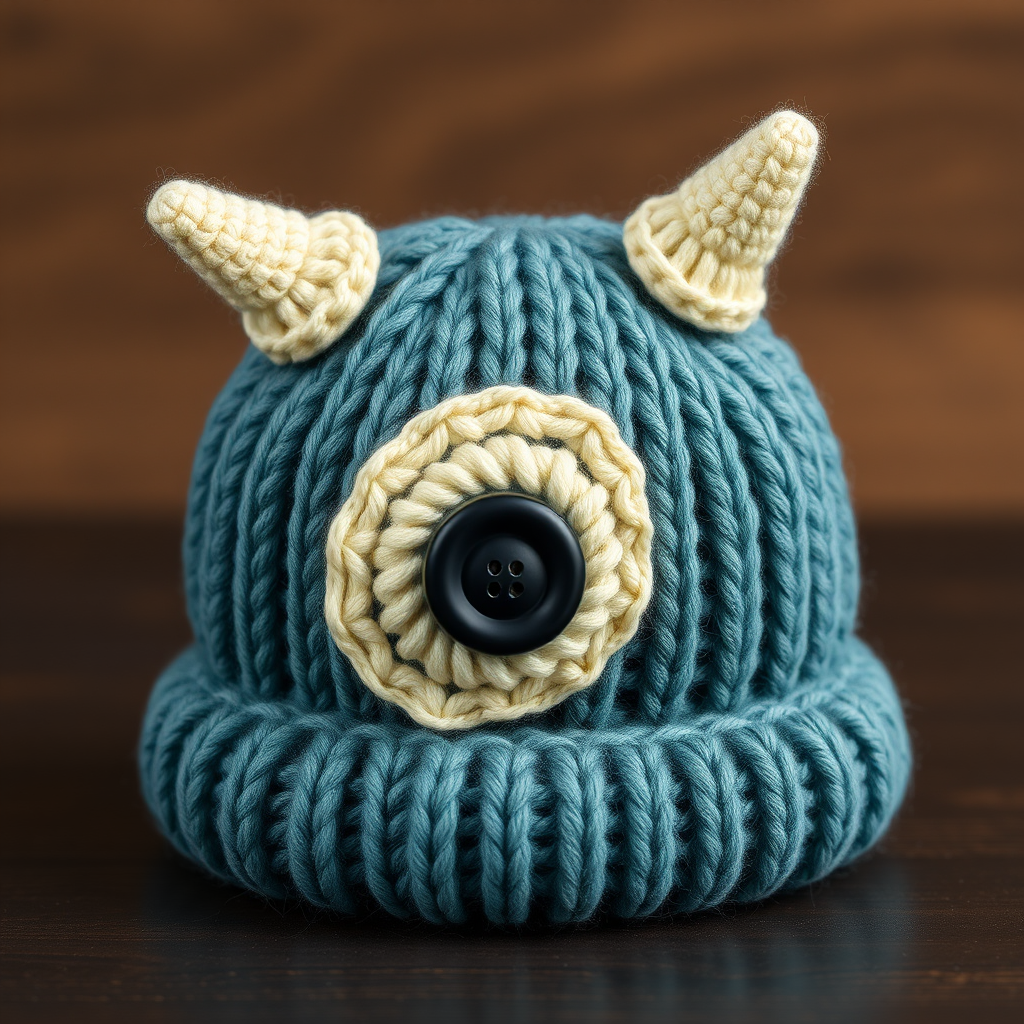 Muno Cyclops Hat Free Pattern – Knit a Cozy One-Eyed Monster Beanie