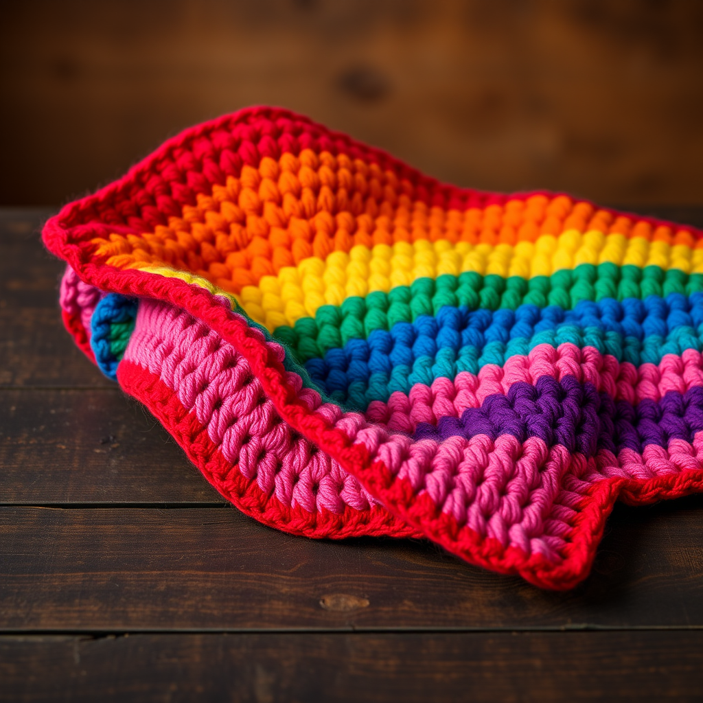 Rainbow Dreams Baby Afghan Free Pattern