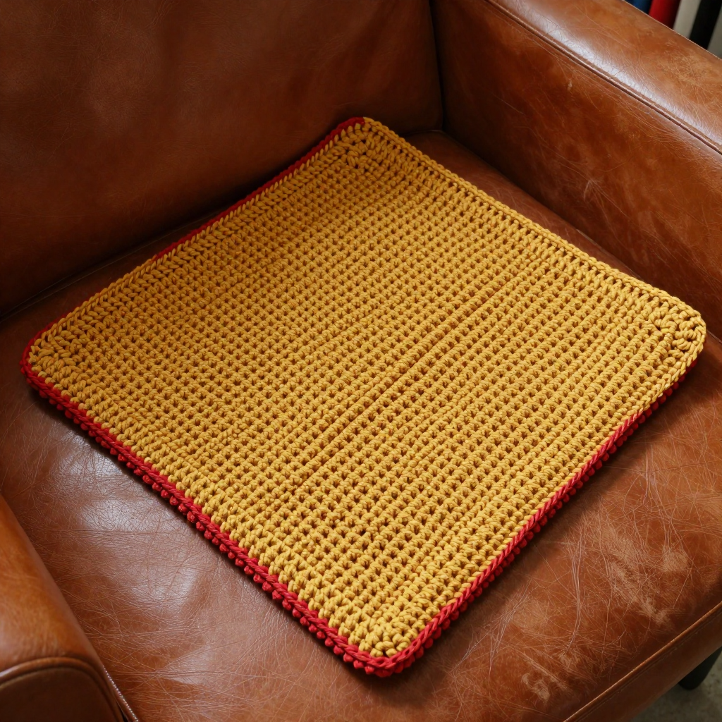 Harissa Two-Tone Folded Crochet Potholder Free Pattern
