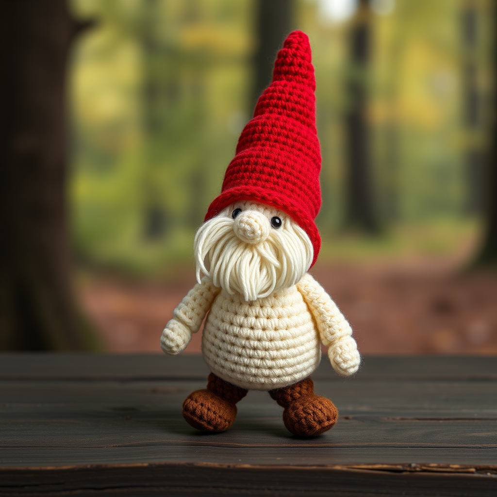 Whimsical Woodland Gnome Free Pattern – A Crocheted Forest Friend