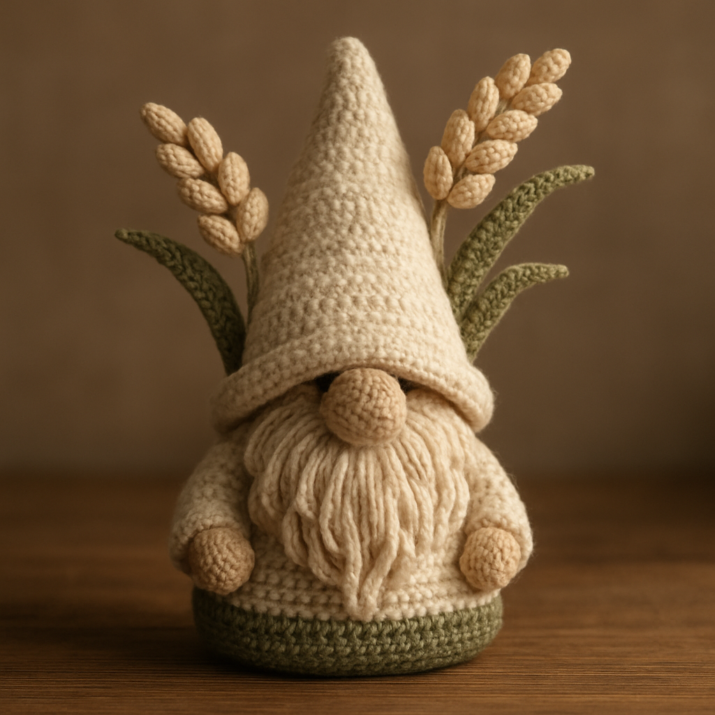 Crochet Whimsical Nature-Inspired Gnome Amigurumi Free Pattern
