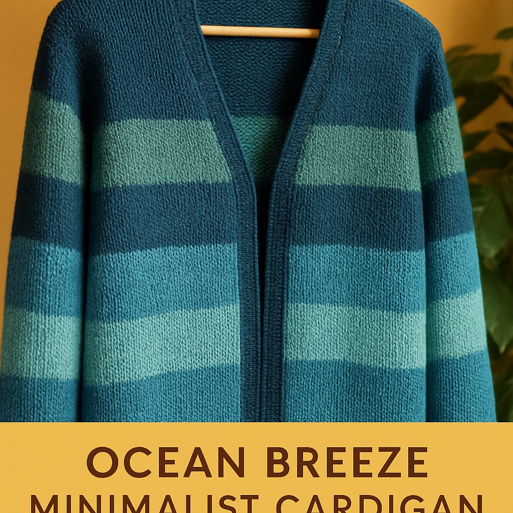 Ocean Breeze Minimalist Cardigan - Free Pattern