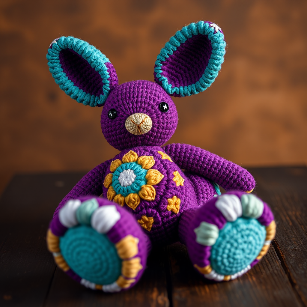 Free Pattern: Cosmic Kaleidoscope Bunny Peep