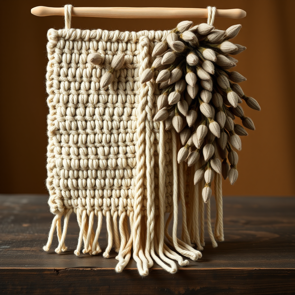 The Whispering Willow Wall Art: A Free Crochet Pattern for a Textured, Modern Macrame-Inspired Tapestry