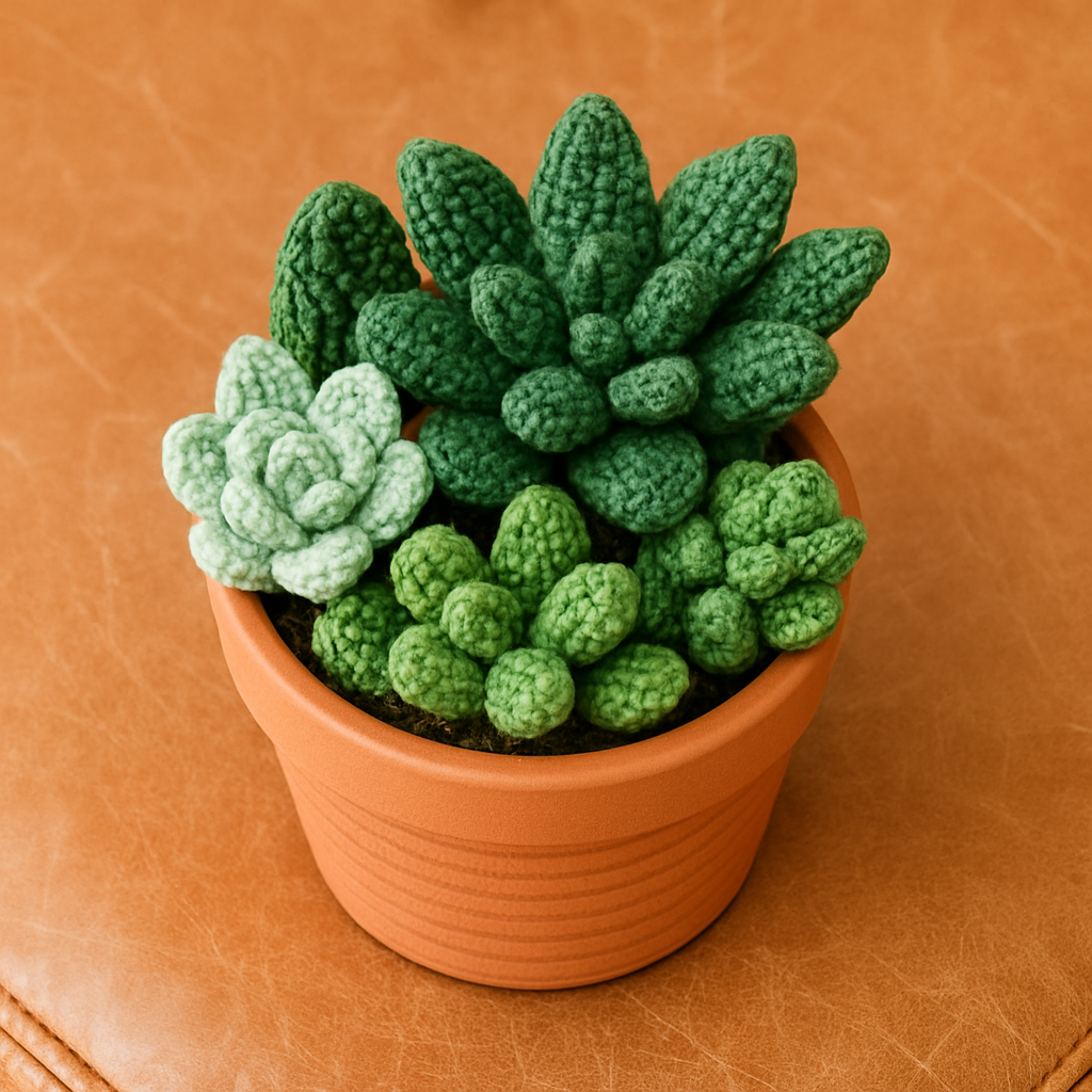 Whimsical Succulent Garden Free Pattern