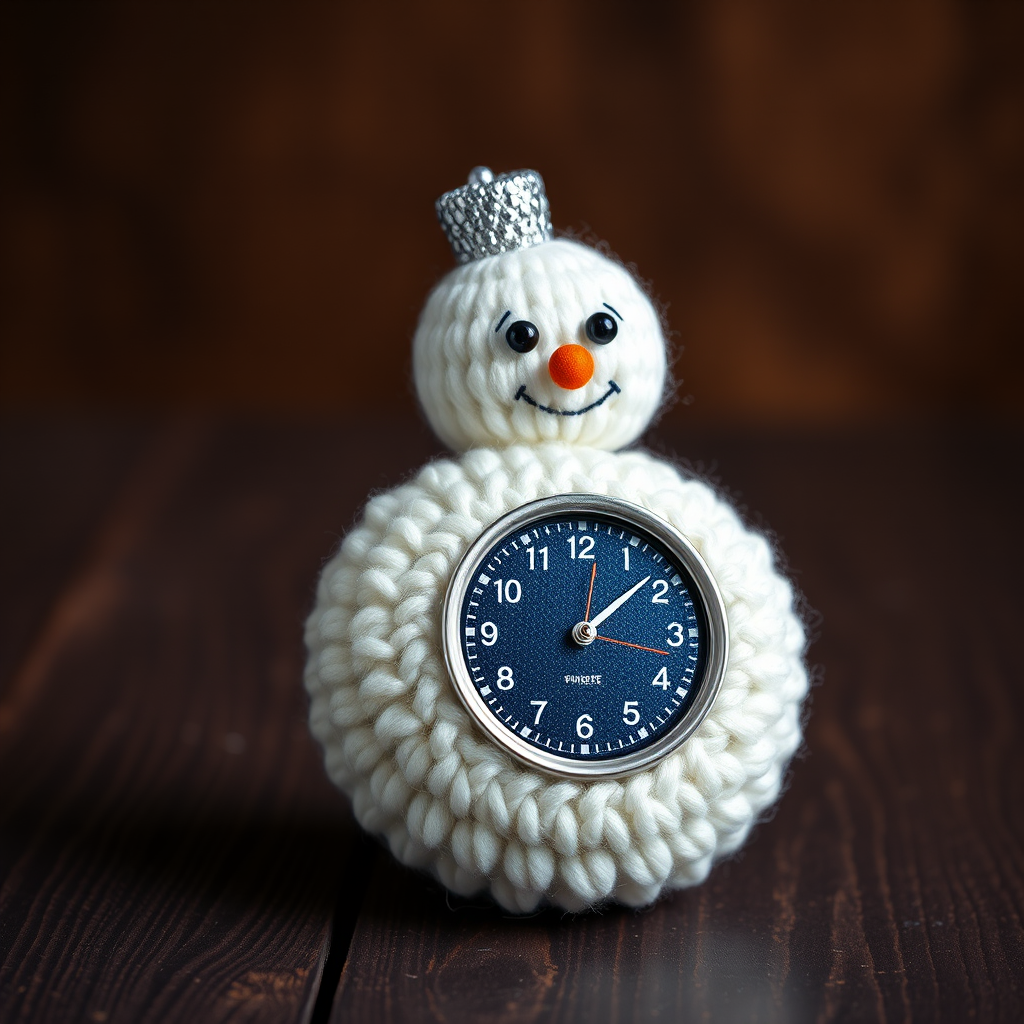 Free Pattern: The Celestial Snowman Timekeeper Ornament
