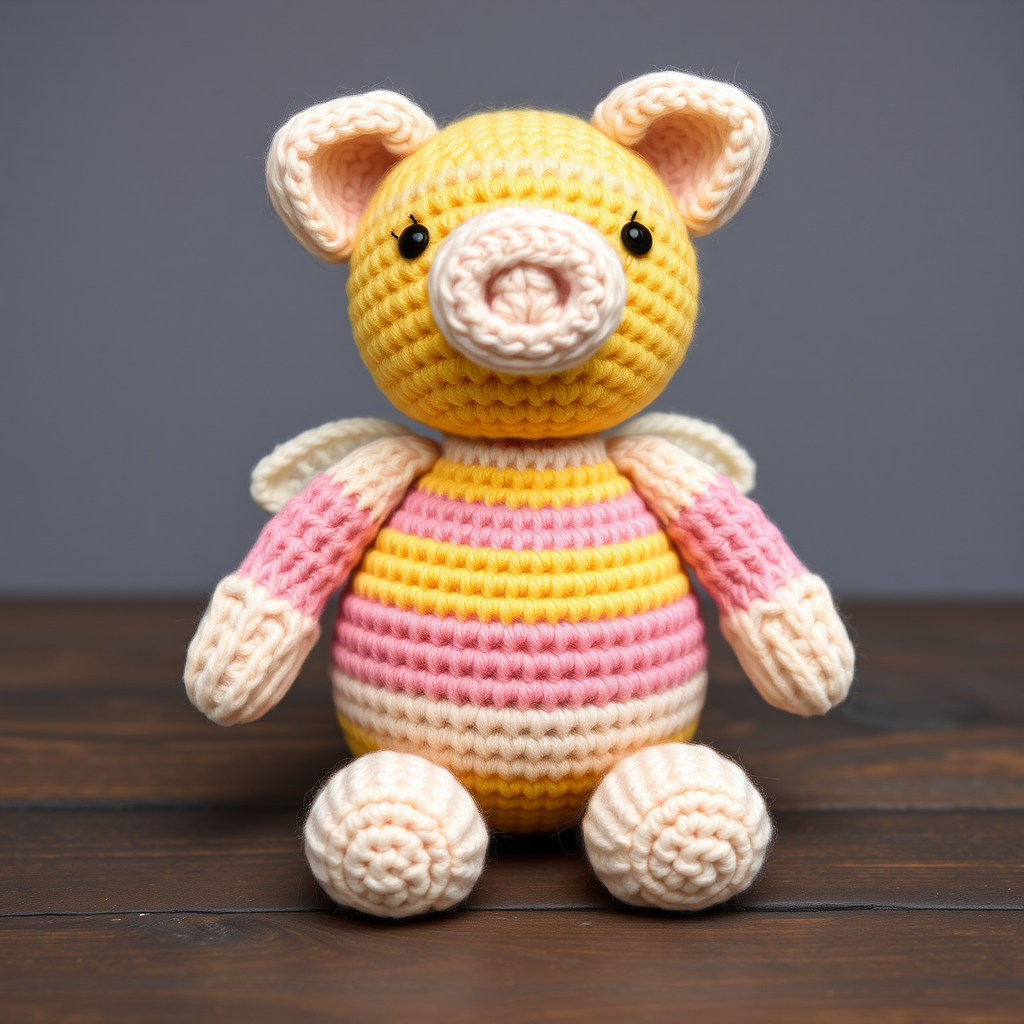 Pig Bitty Bumble 69101 Free Pattern – Knit a Cozy Garden Piglet