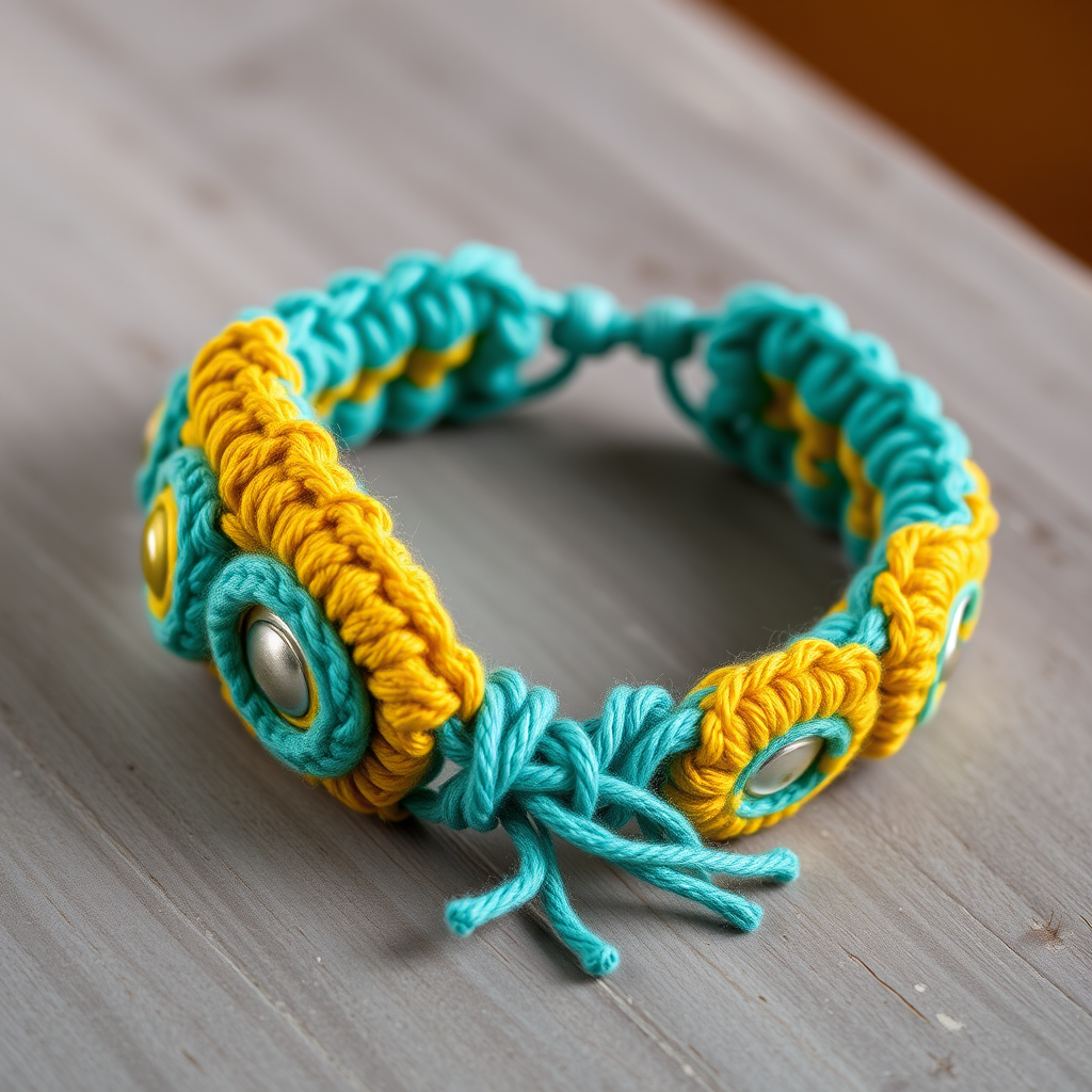 Lazy P Pop Tab Plarn Bracelet Free Pattern