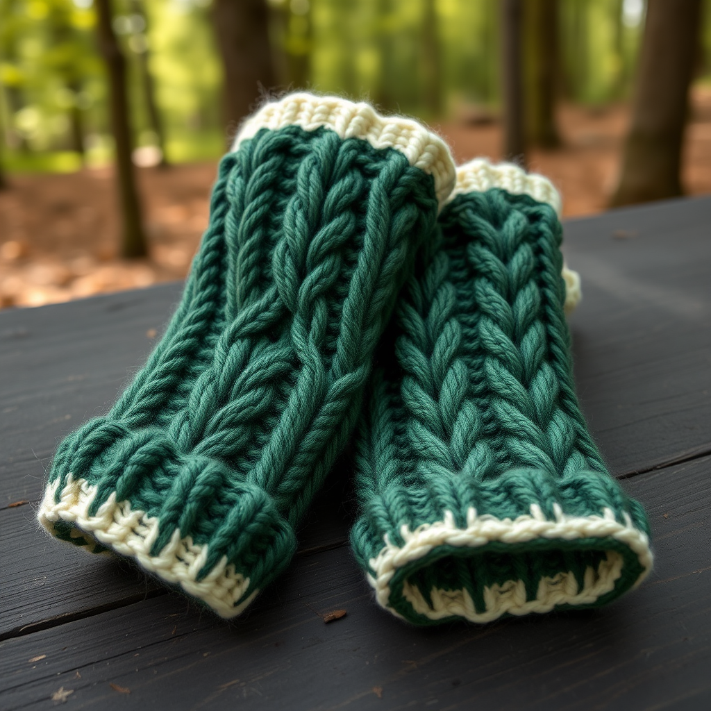 Whispering Pines Cable Cuff Free Pattern – Knit a Cozy Forest-Inspired Wrist Warmer