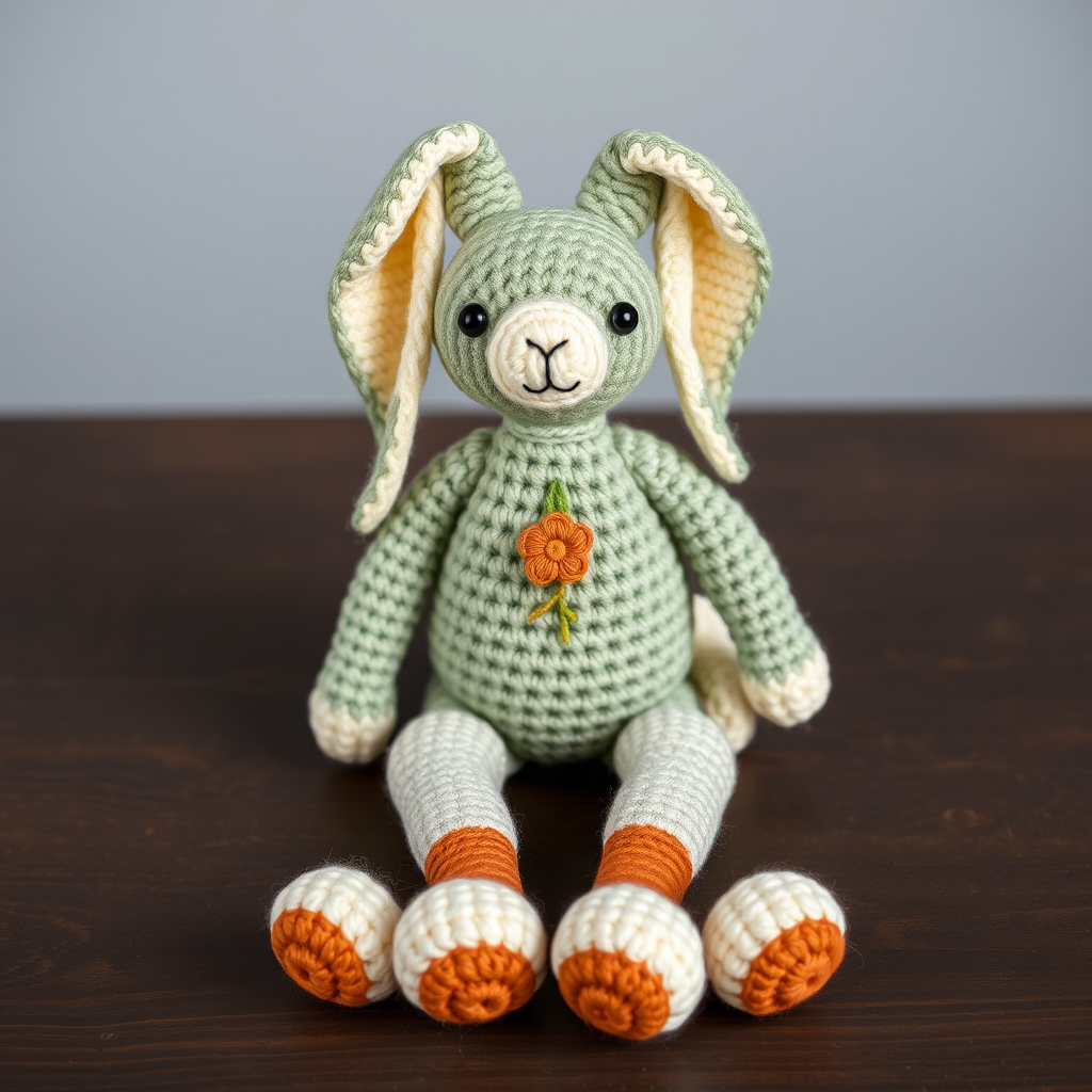 Enchanted Meadow Bunny Free Pattern – A Crocheted Garden Guardian