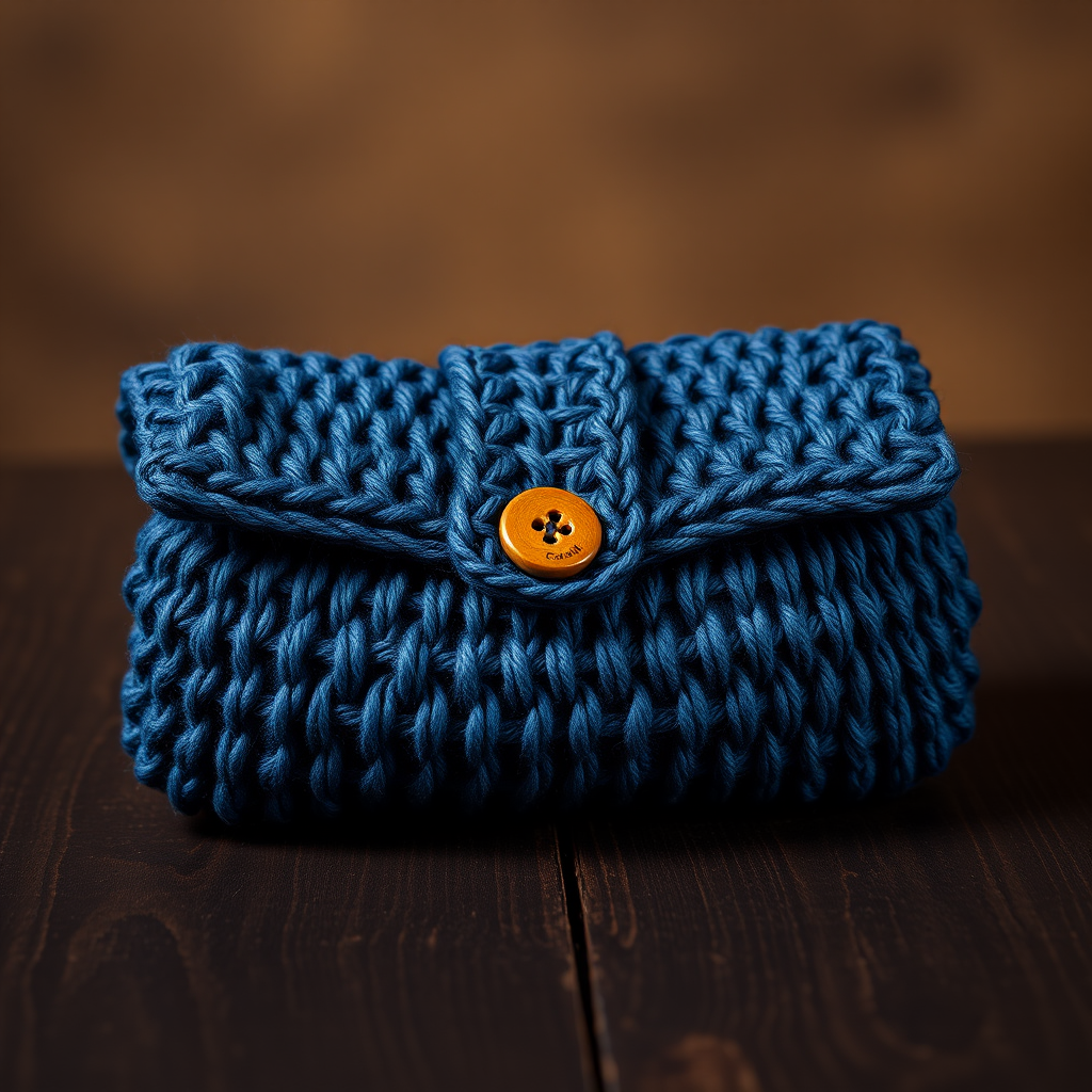 Denim Dreams Crochet Clutch Bag Free Pattern