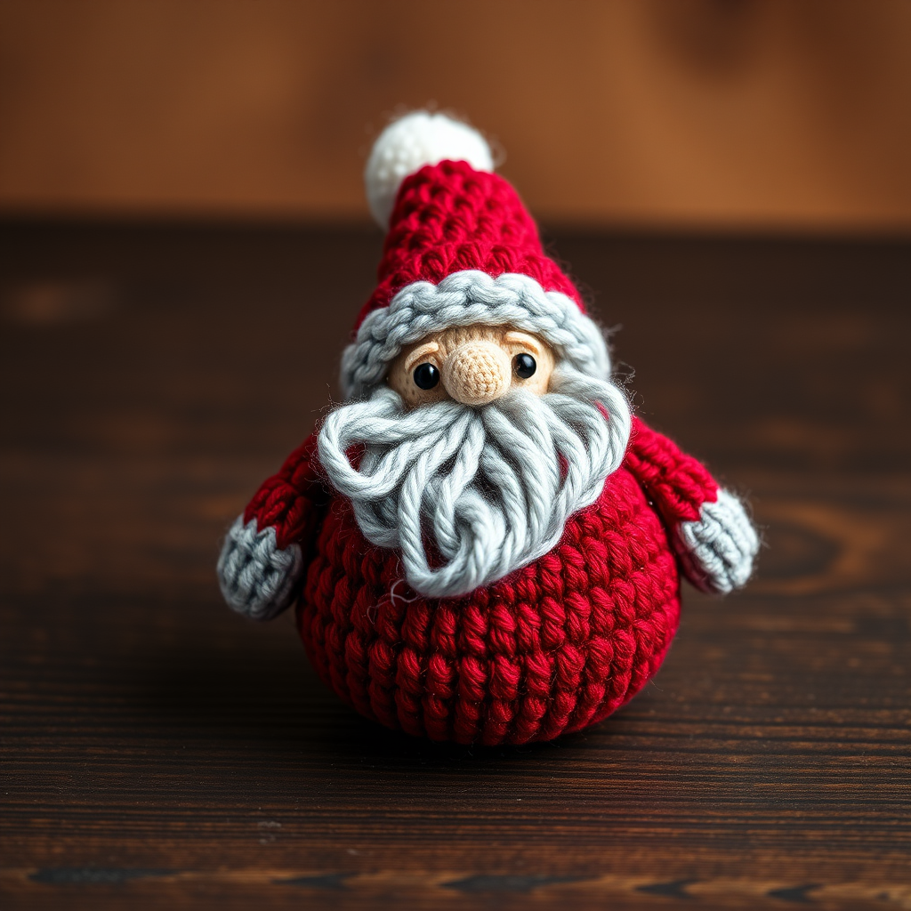 Nordic Santa Claus Ornament Free Pattern