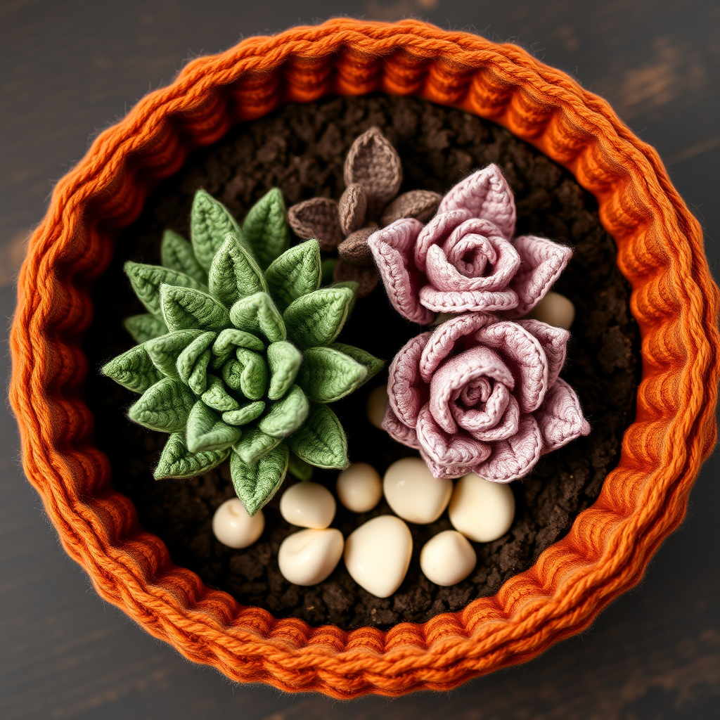 Everlasting Crochet Terrarium Free Pattern – A Botanical Glassless Garden
