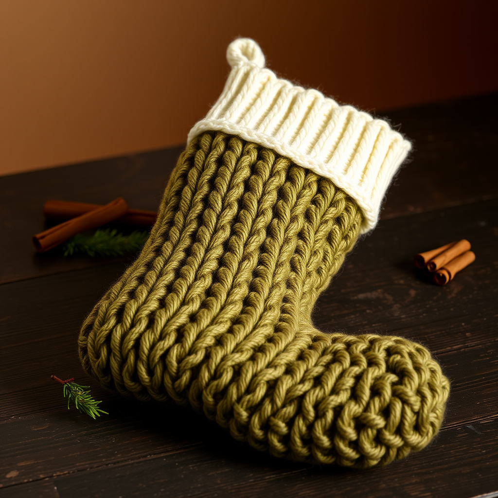 The Olivette Cable Crochet Christmas Stocking: A Free Pattern for a Modern Heirloom