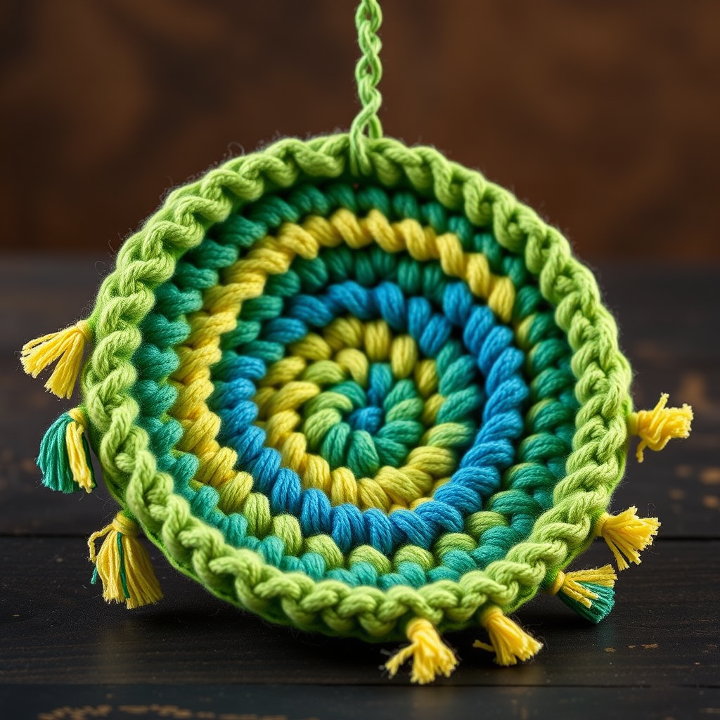Whirling Meadow Crochet Windspinner Free Pattern