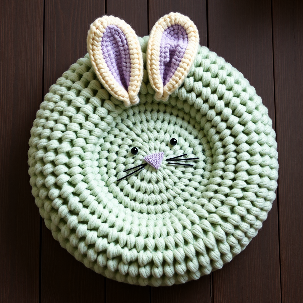 The Moonlit Meadow Bunny Pillow Free Pattern – A Crocheted Ode to Twilight Serenity