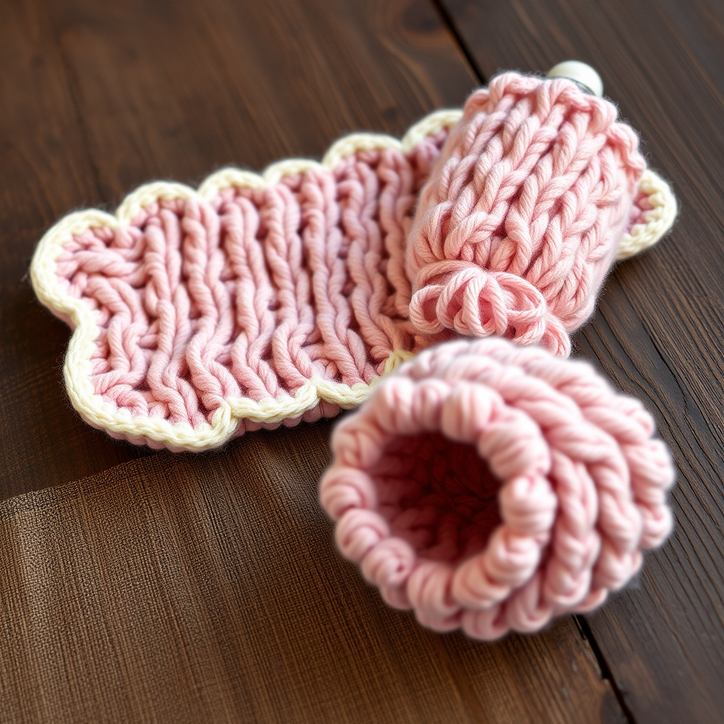 The Cloudberry Nesting Set Free Pattern – Knit a Cozy Burp Cloth & Bottle Cover