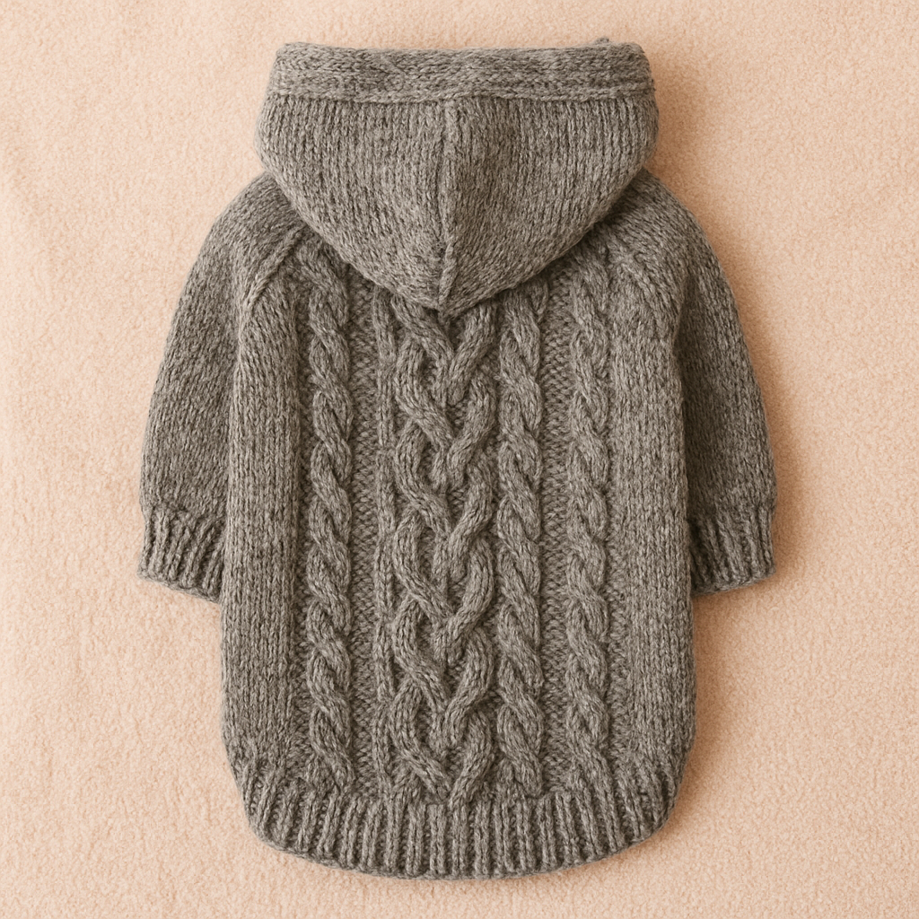The Cozy Cable Knit Dog Hoodie Free Pattern