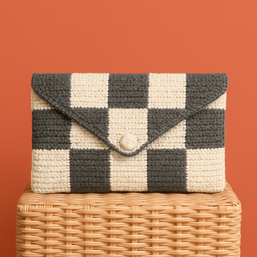 Geometric Elegance Minimalist Clutch Free Pattern