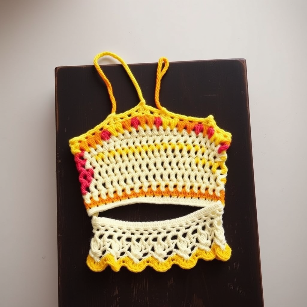 Solar Flare Crochet Crop Top Free Pattern – A Radiant Summer Knit