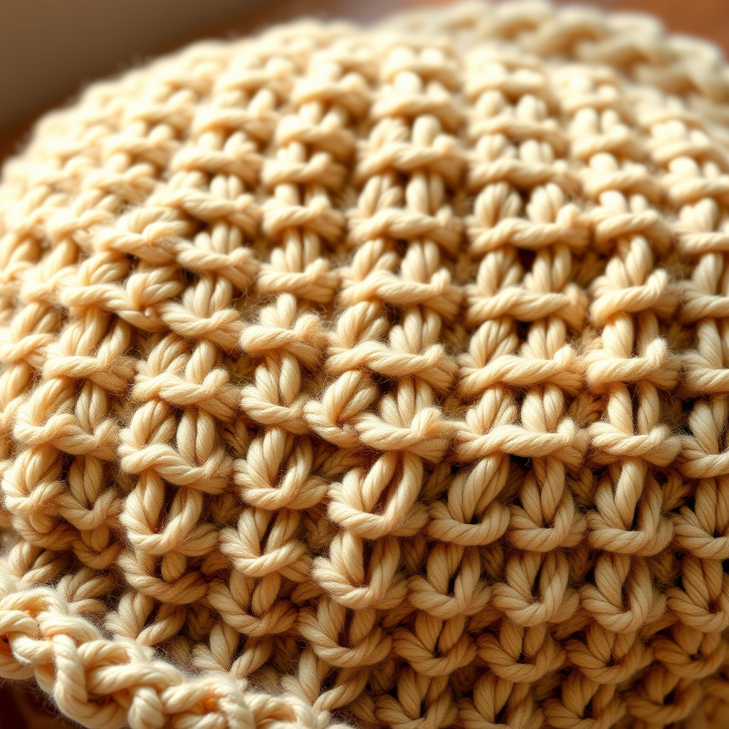 Chunky Crochet Basketweave Cushion Cover