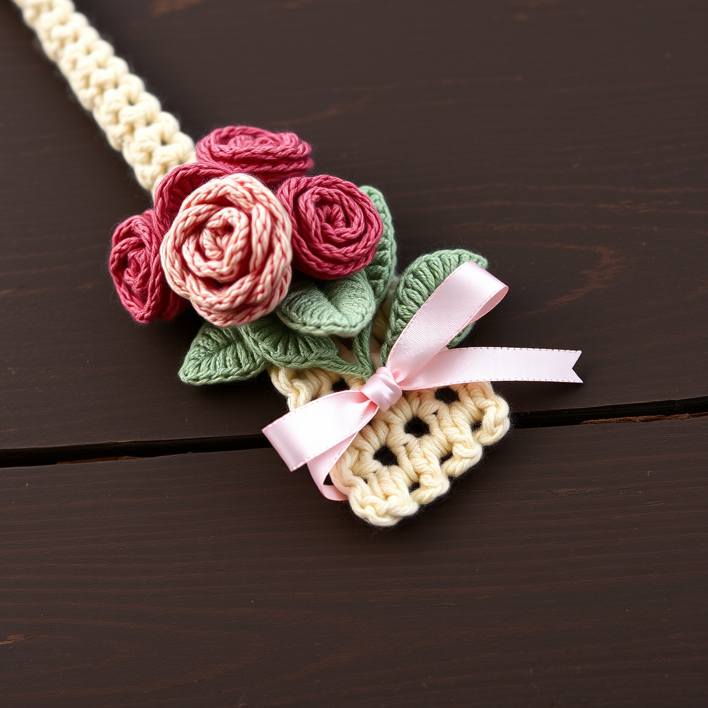 Heirloom Rose Garden Bookmark Free Pattern – A Romantic Crochet Keepsake