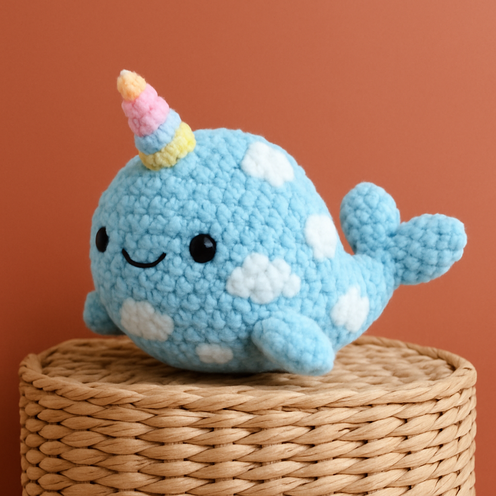 Whimsical Cloudy Narwhal Free Pattern