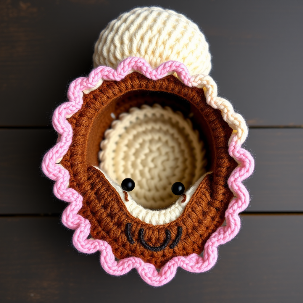 Whimsical Waffle Cone Amigurumi Free Pattern