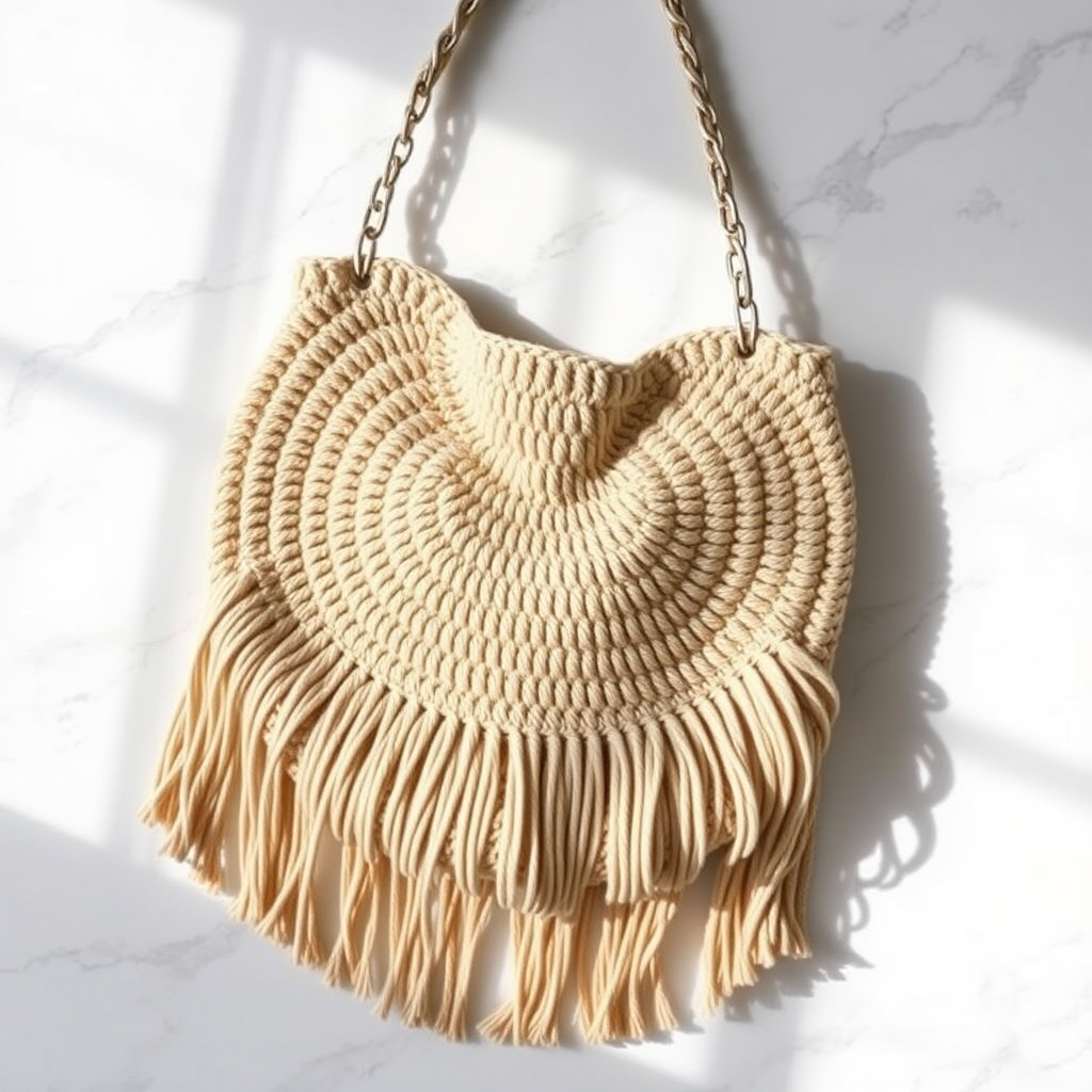 The Boho Fringe Tote Free Pattern