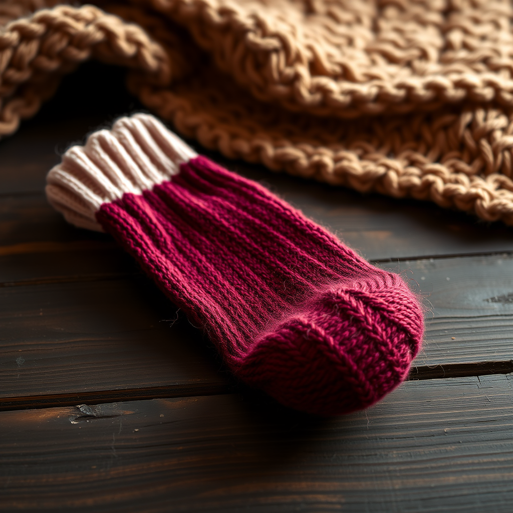 The Ember Glow Toe-Up Sock Free Pattern – A Cozy Gradient Knit