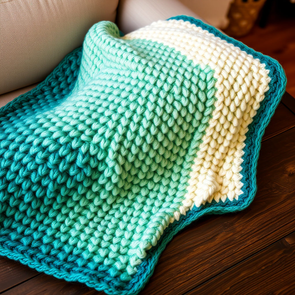 Aurora Borealis Driftwood Throw Free Pattern