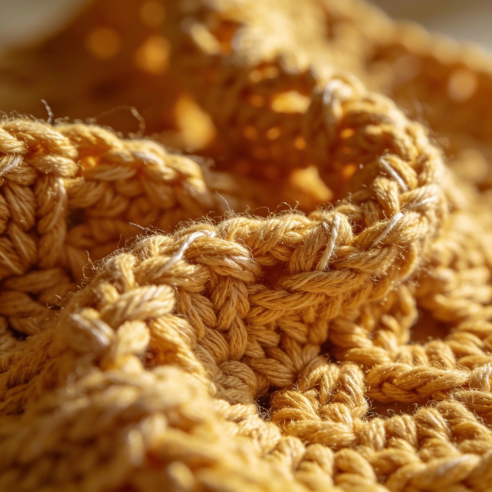Golden Sunburst Crochet Blanket