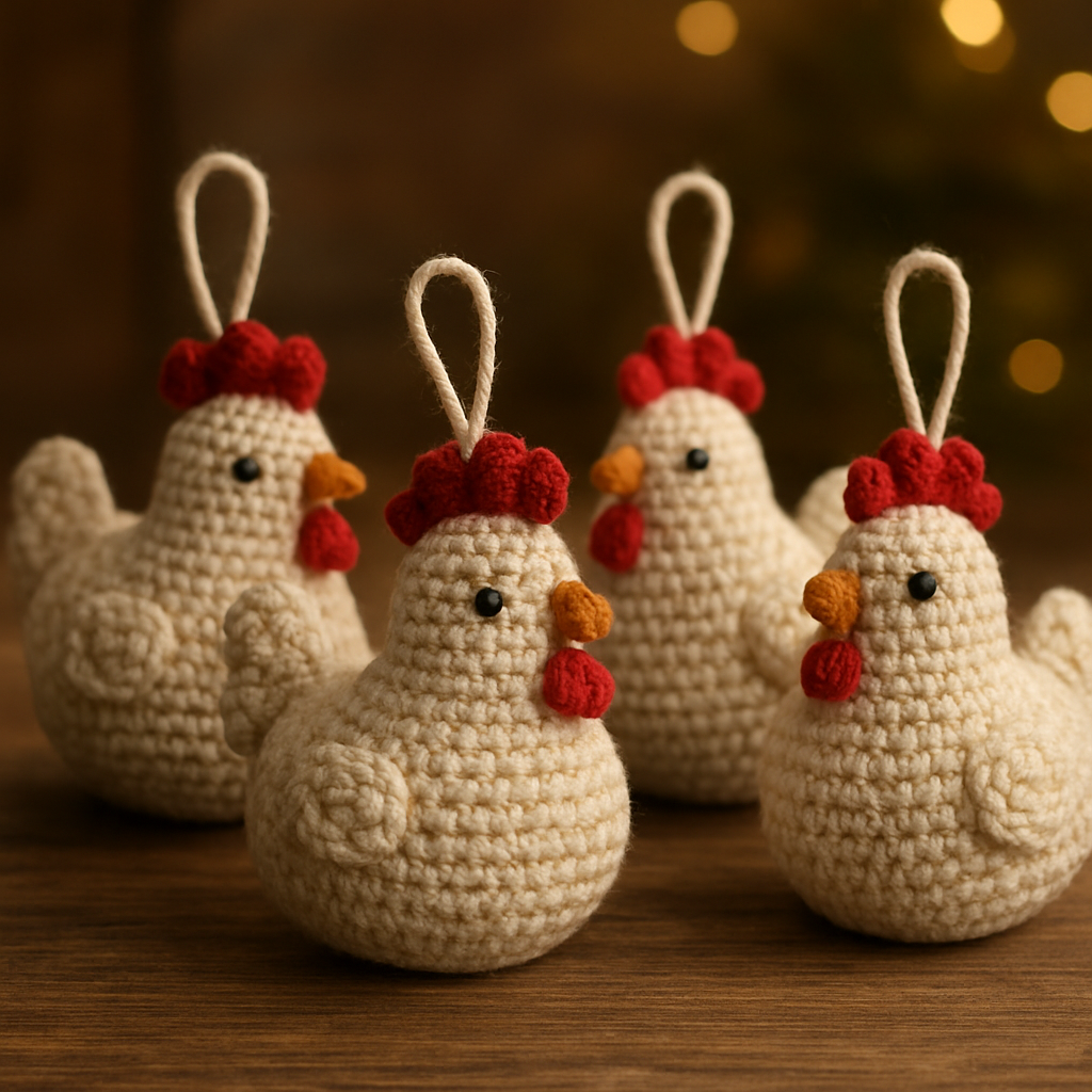Crochet Charming Whimsical Birdhouse Ornaments Free Pattern