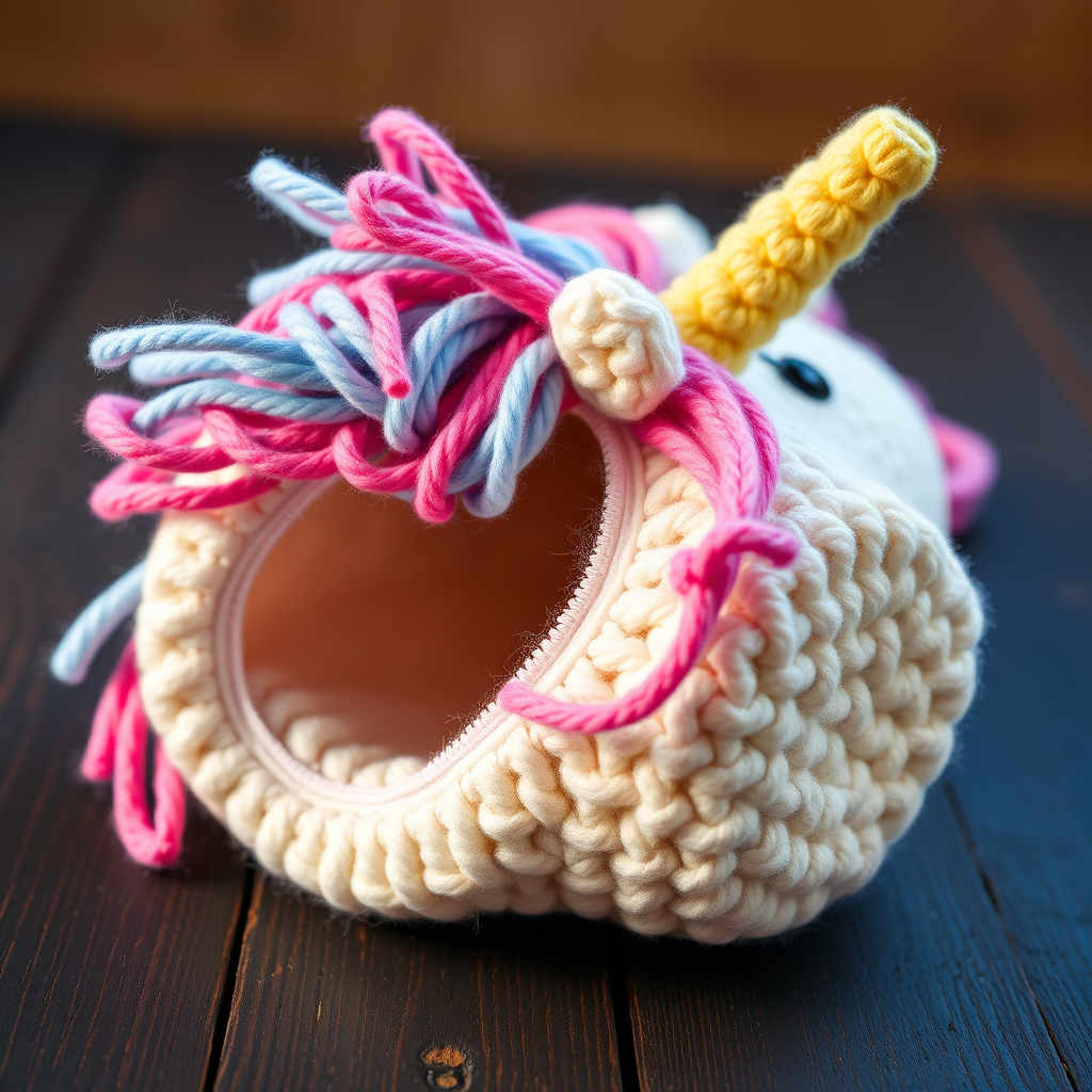 Enchanted Unicorn Pencil Case Crochet Free Pattern
