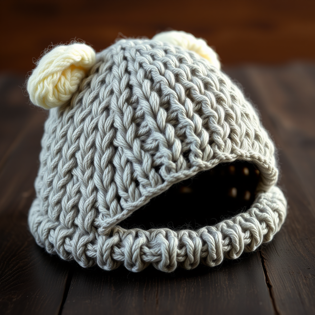 The Snuggle Cloud Lamb Hat: A Free Knitting Pattern for a Textured, Heirloom Baby Hat