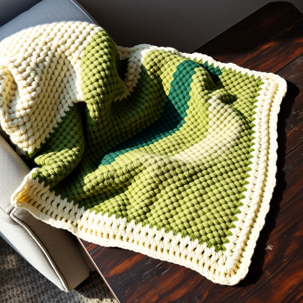 Whispering Pines Corner-to-Corner Throw Free Pattern